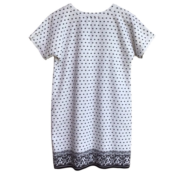 Vineyard Vines Boho Geometric Linen Blend Short Sleeve Shift Dress Size 2 NEW - Picture 2 of 7